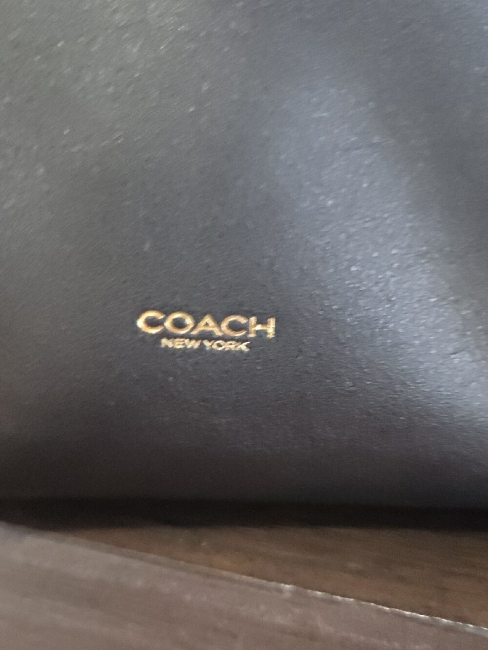 Coach Jade Black Leather Bucket Drawstring Crossbody with Gold Eyelets - Picture 8 of 14